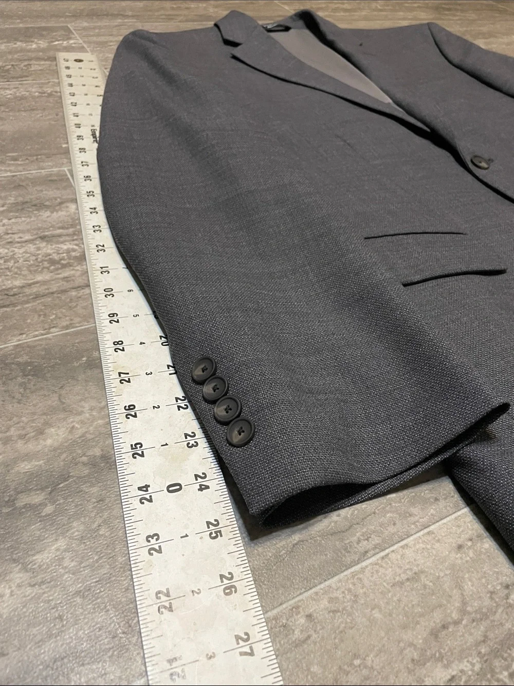 Men's Jos. A. Bank Travel Tech Tailored Fit Blazer Suit Jacket Gray Textured 42R